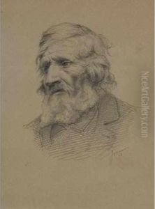 Tete De Vieillard (etude Pour Un Portrait) by Georges Philibert Charles Marionez