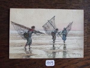 Les Pecheurs De Crevettes by Georges Philibert Charles Marionez