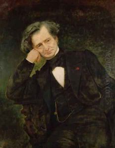 Portrait of Hector Berlioz 1803-69 by Achille Peretti