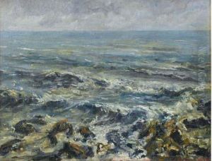 Marine-effets De Vagues by Georges Philibert Charles Marionez