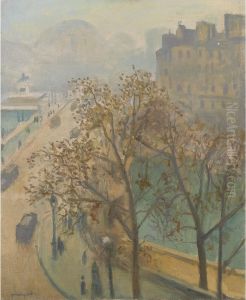 Le Pont-neuf, Brume D'automne by Albert Marquet