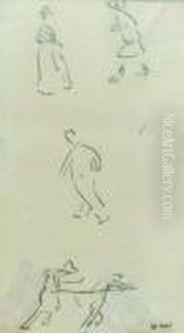Personnages A Marseille. by Albert Marquet