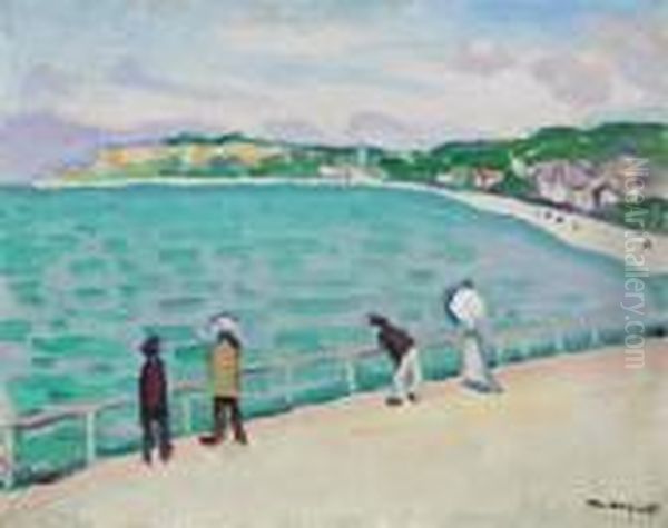 Promenade Sur La Jetee De Sainte Adresse - view 1