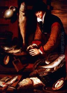 The Fishmonger by Pieter II Pietersz
