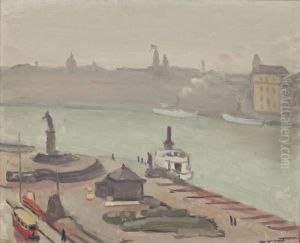 Vue De Stockholm, La Statue by Albert Marquet