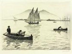 La Baie De Naples Ou Le Port De Naples by Albert Marquet