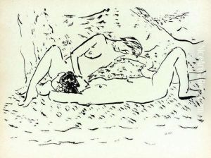L'academie Des Dames / Vingt Attitudes Par Albert Marquet by Albert Marquet