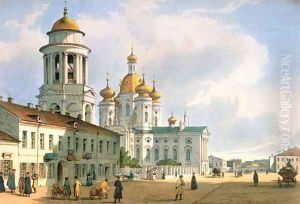 The Virgin of Vladimir Church in St. Petersburg, c.1840