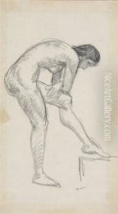 Femme Nue Penchee by Albert Marquet