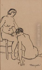 Couple Assis by Albert Marquet