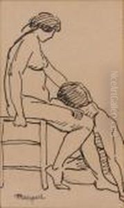 Couple Assis by Albert Marquet