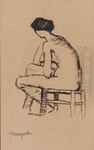 Femme Au Tabouret by Albert Marquet