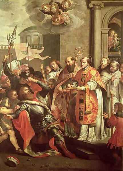 St. Bernard of Clairvaux 1090-1153 and William X 1099-1137 Duke of Aquitaine - view 1