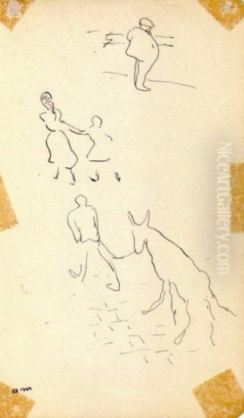 Homme Et Son Cheval, Rouen - view 1