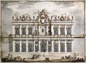 Design of a facade, probably for the Festa della Chinea of 1766