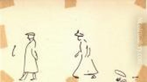 Homme Et Femme Marchant, Marseill - view 1