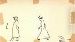 Homme Et Femme Marchant, Marseill Homme Et Femme Marchant, Marseill