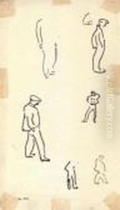 Etude D'hommes A La Casquette