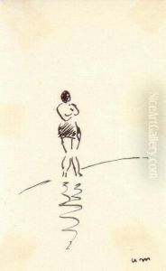 Femme Au Bord De L'eau, Les Sables D'olonne Femme Au Bord De L'eau, Les Sables D'olonne