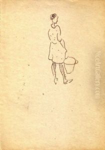 Jeune Fille De Dos Portant Un Seau, Sete by Albert Marquet