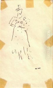 Espagnole Au Bouquet De Fleurs, Espagne by Albert Marquet