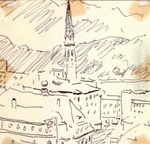Vue De La Ville, Saint Moritz by Albert Marquet