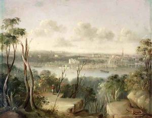 Sydney from St. Leonards on the north bank of Port Jackson, 1845