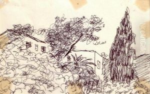 La Maison Vue D'un Jardin by Albert Marquet