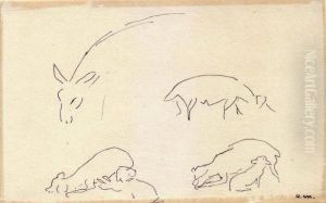Etude D'animaux, Sidi Bou Said by Albert Marquet