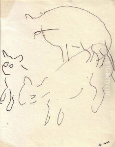 Etude D'animaux, Sidi Bou Said by Albert Marquet