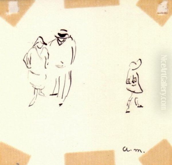 Couple Et Fillette - view 1