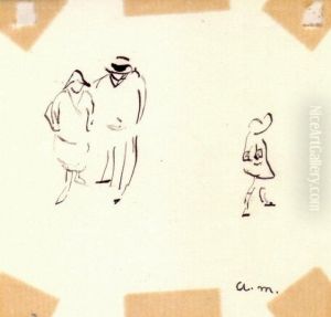 Couple Et Fillette by Albert Marquet