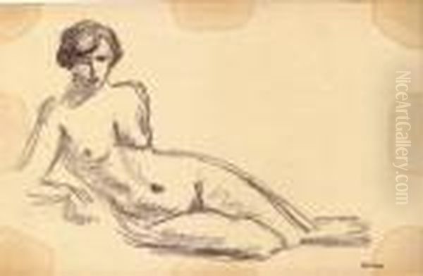 Nu Assis De Cote - view 1