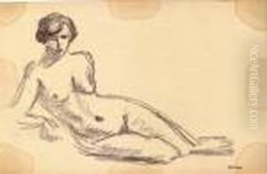 Nu Assis De Cote by Albert Marquet