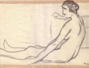 Nu Assis Jambes Tendues by Albert Marquet