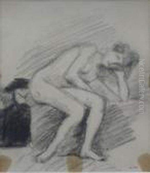Nu Assis Accoude - view 1