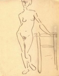 Nu Au Tabouret by Albert Marquet