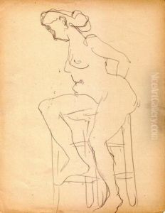 Nus Au Tabouret Nus Au Tabouret