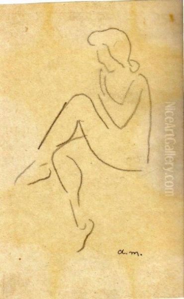 Nu Aux Jambes Croisees - view 1