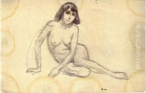 Nu Assis Par Terre by Albert Marquet