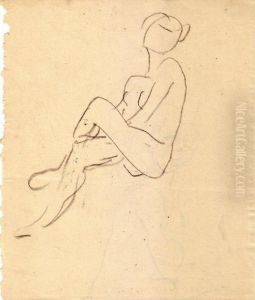 Nu Jambes Croisees by Albert Marquet