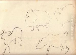 Zoo De Vincennes : Mouton, Chevre by Albert Marquet
