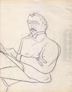 Autoportrait Lisant Et Parisienne by Albert Marquet
