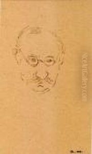 Autoportrait Aux Lunettes Rondes