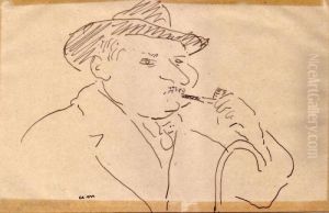 Portrait De Jean Launois A La Pipe, Bougie