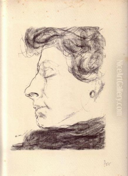 Mere De L'artiste De Profil - view 1