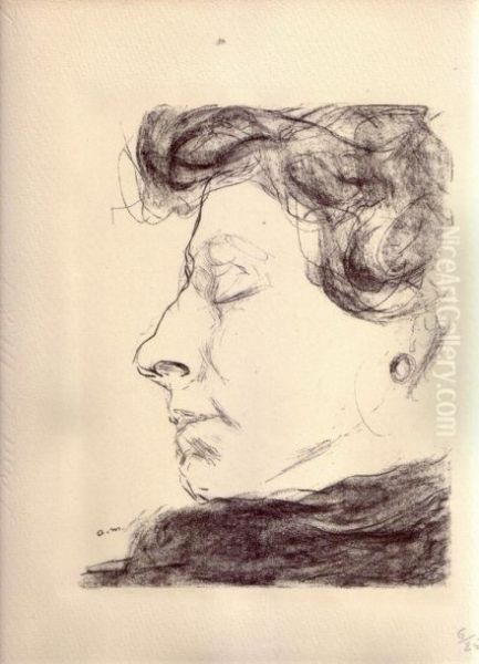 Mere De L'artiste De Profil - view 1