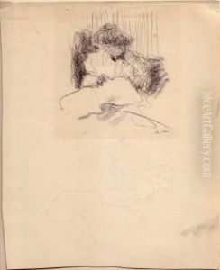 Mere De L'artiste Brodant by Albert Marquet