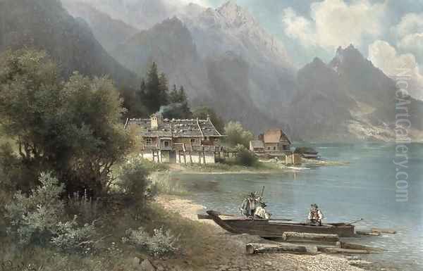 Landscape at Lake Kochelsee, Bavaria - view 1