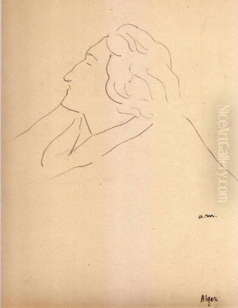 Portrait De Marcelle Marquet, Alger - view 1